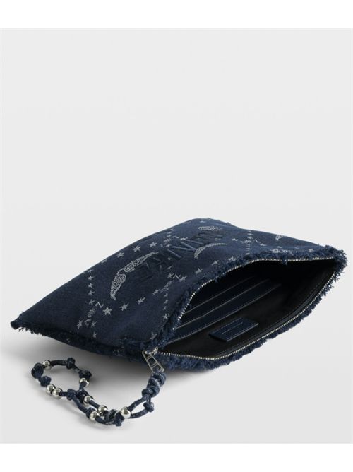 ANGEL POUCH DENIM MONOGRAM ZADIG&VOLTAIRE | LWSG03746415 SILENT